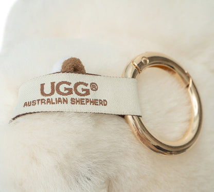 AUSTRALIAN SHEPHERD UGG Keychain Fluffy Camel Twooly-keyring-PEROZ Accessories
