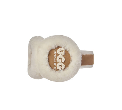 AUSTRALIAN SHEPHERD UGG Kids Sheepskin Wool Cloud Earmuff-Earmuff-PEROZ Accessories
