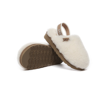 AUSTRALIAN SHEPHERD UGG Slippers Kids Slingback Fluffy Kamari-Slides-PEROZ Accessories