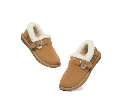 AUSTRALIAN SHEPHERD® UGG Slippers Sheepskin Wool Adjustable Strap Ankle Froim-PEROZ Accessories