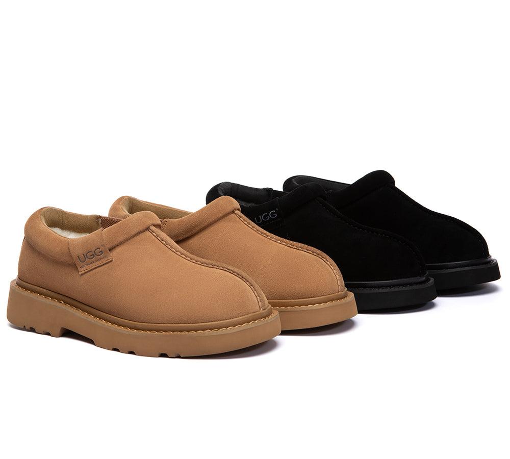 AUSTRALIAN SHEPHERD UGG Slippers Sheepskin Wool Ankle Axton-UGG Slippers-PEROZ Accessories