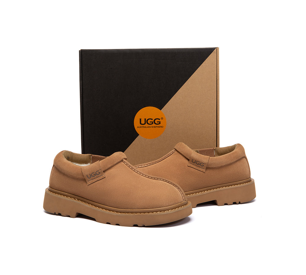 AUSTRALIAN SHEPHERD UGG Slippers Sheepskin Wool Ankle Axton-UGG Slippers-PEROZ Accessories