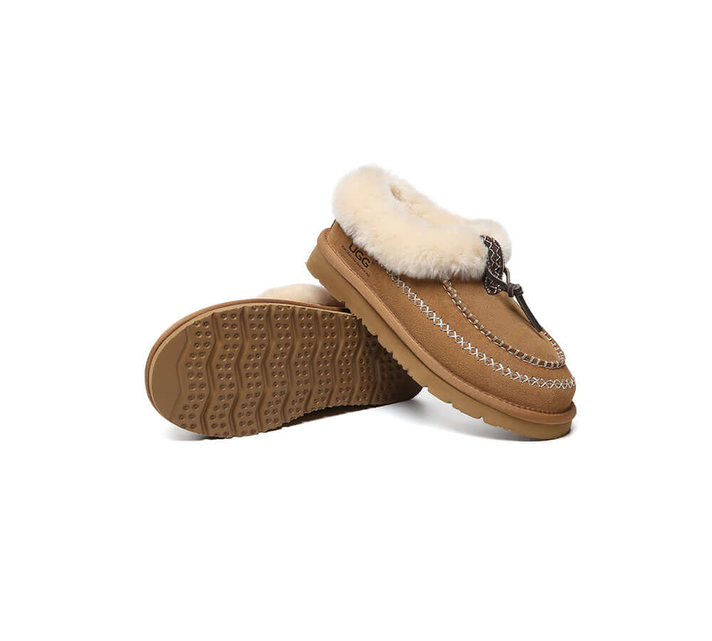 AUSTRALIAN SHEPHERD® UGG Slippers Sheepskin Wool Ankle Casual Draco Moccasins-PEROZ Accessories