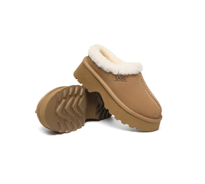 AUSTRALIAN SHEPHERD® UGG Slippers Sheepskin Wool Ankle Chunky Platform Adrian-PEROZ Accessories