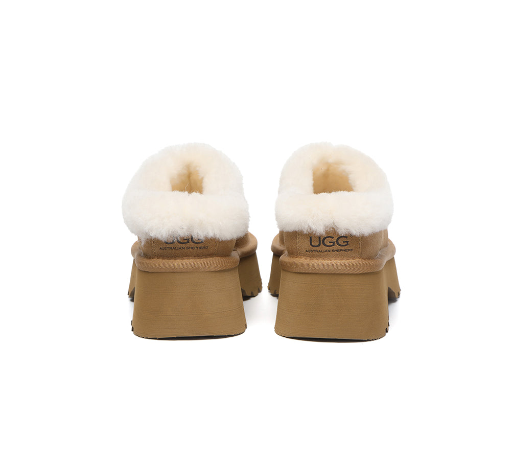 AUSTRALIAN SHEPHERD® UGG Slippers Sheepskin Wool Ankle Chunky Platform Adrian-PEROZ Accessories
