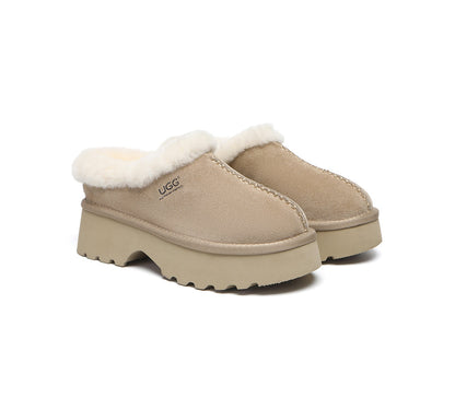 AUSTRALIAN SHEPHERD® UGG Slippers Sheepskin Wool Ankle Chunky Platform Adrian-PEROZ Accessories