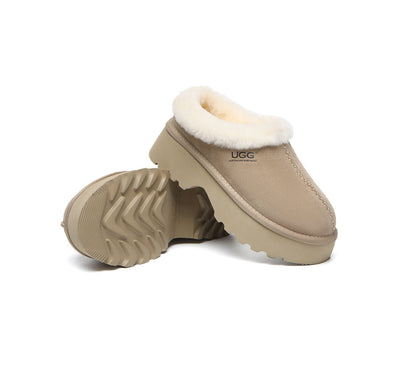 AUSTRALIAN SHEPHERD® UGG Slippers Sheepskin Wool Ankle Chunky Platform Adrian-PEROZ Accessories