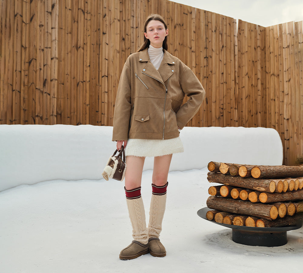 AUSTRALIAN SHEPHERD UGG Slippers Sheepskin Wool Ankle Tazzy Tay-UGG Slippers-PEROZ Accessories