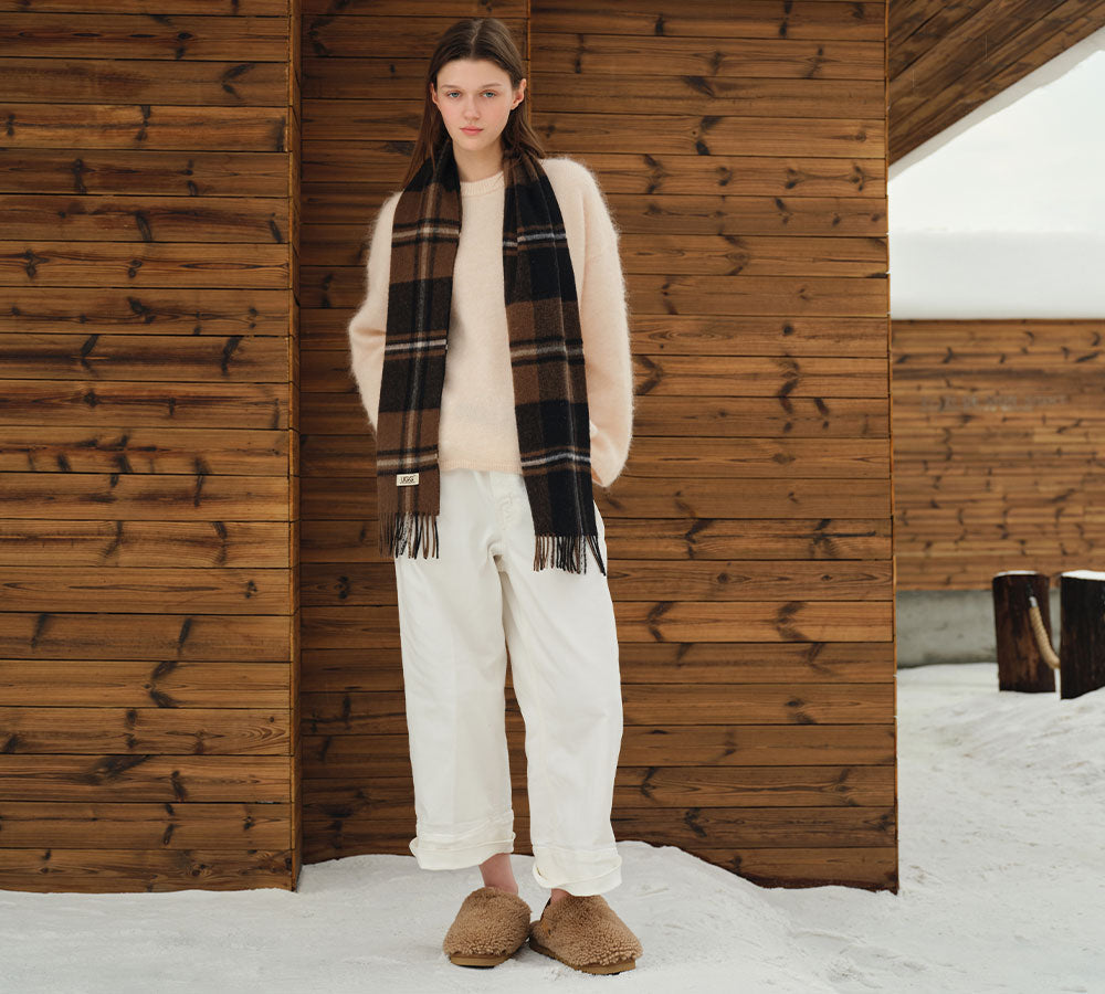 AUSTRALIAN SHEPHERD UGG Slippers Sheepskin Wool Slingback Nozet-UGG Slippers-PEROZ Accessories