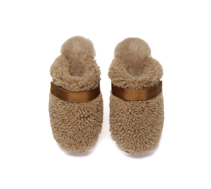 AUSTRALIAN SHEPHERD UGG Slippers Sheepskin Wool Slingback Nozet-UGG Slippers-PEROZ Accessories