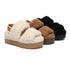 AUSTRALIAN SHEPHERD UGG Women Double Strap Slingback Platform Fluffy Slides Lyam-UGG Slides-PEROZ Accessories