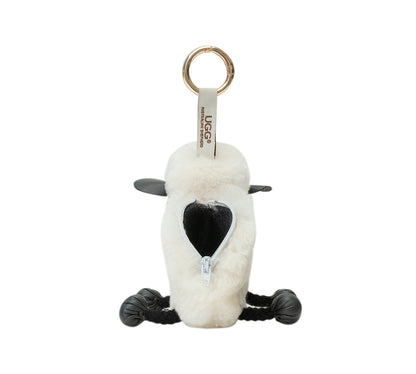 AUSTRALIAN SHEPHERD UGG Wool Sheep Plush Keychain Woola Purse-keyring-PEROZ Accessories