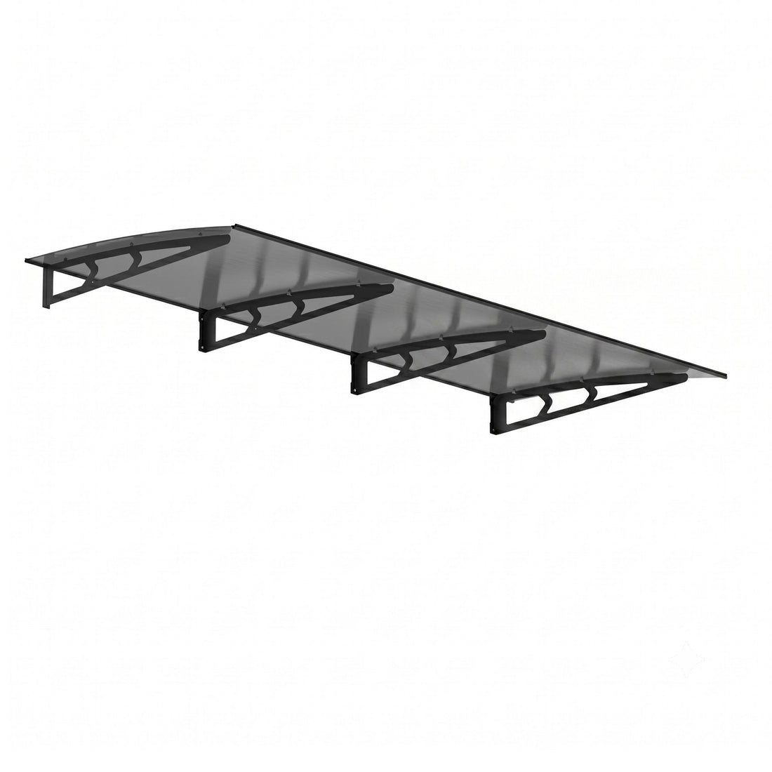Instahut Window Door Awning Canopy 1m x 3m Grey Solid Sheet Metal Frame-Home &amp; Garden > Shading > Awnings-PEROZ Accessories