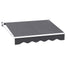 Instahut Retractable Folding Arm Awning Manual Sunshade 2Mx1.5M Grey-Home & Garden > Shading-PEROZ Accessories