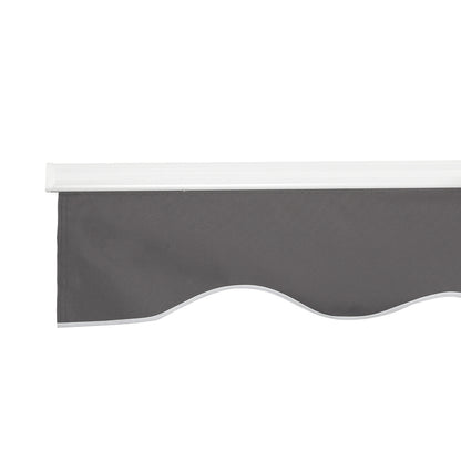 Instahut Retractable Folding Arm Awning Manual Sunshade 2Mx1.5M Grey-Home &amp; Garden &gt; Shading-PEROZ Accessories