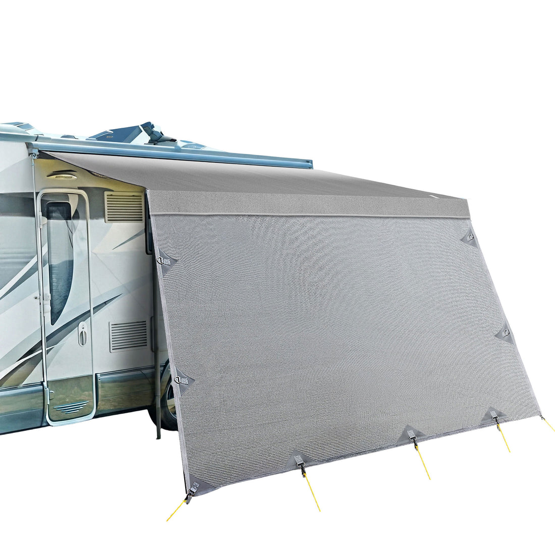 Weisshorn 12ft Caravan Awning Fabric &amp; Privacy Screen RV Roll Out Sun Shade 3.4M-Outdoor Recreation > Camping > Caravan Accessories-PEROZ Accessories