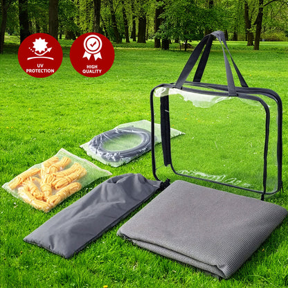 Weisshorn 18ft Caravan Awning Fabric &amp; Privacy Screen RV Roll Out Sun Shade 5.2M-Outdoor Recreation > Camping > Caravan Accessories-PEROZ Accessories