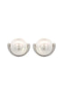 ADAGIO CRESCENT NINE-2-FIVE PEARL CRESCENT EARRINGS SILVER-PEROZ Accessories