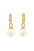 ADAGIO EFFORTLESS GLOW BAR DANGLE PEARL EARRINGS GOLD-PEROZ Accessories