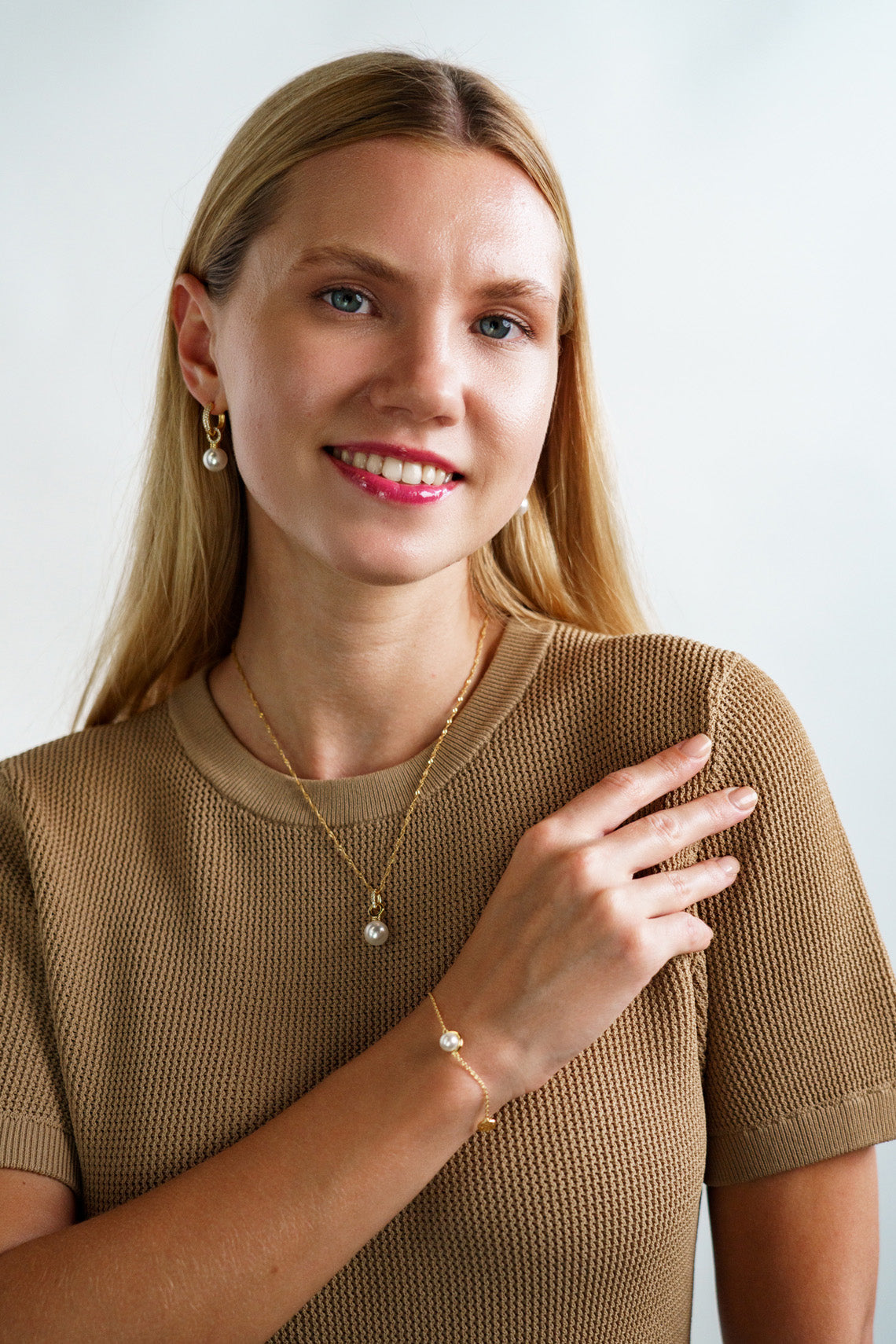 ADAGIO PEARL DUO PENDANT GOLD-PEROZ Accessories