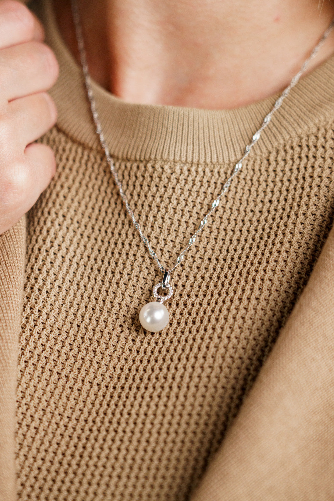 ADAGIO PEARL DUO PENDANT SILVER-PEROZ Accessories