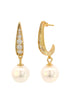 ADAGIO SERENE SHINE PEARL EARRINGS GOLD-PEROZ Accessories