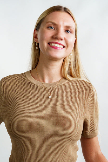 ADAGIO SERENE SHINE PEARL EARRINGS GOLD-PEROZ Accessories