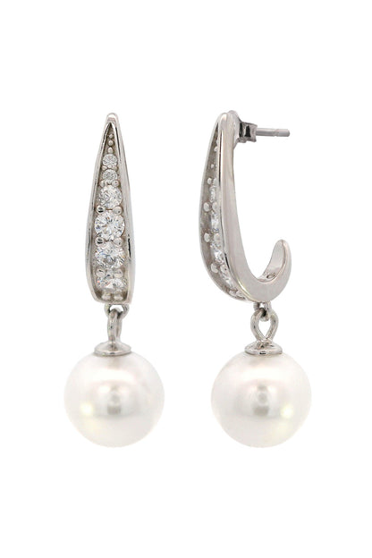 ADAGIO SERENE SHINE PEARL EARRINGS SILVER-PEROZ Accessories
