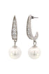 ADAGIO SERENE SHINE PEARL EARRINGS SILVER-PEROZ Accessories