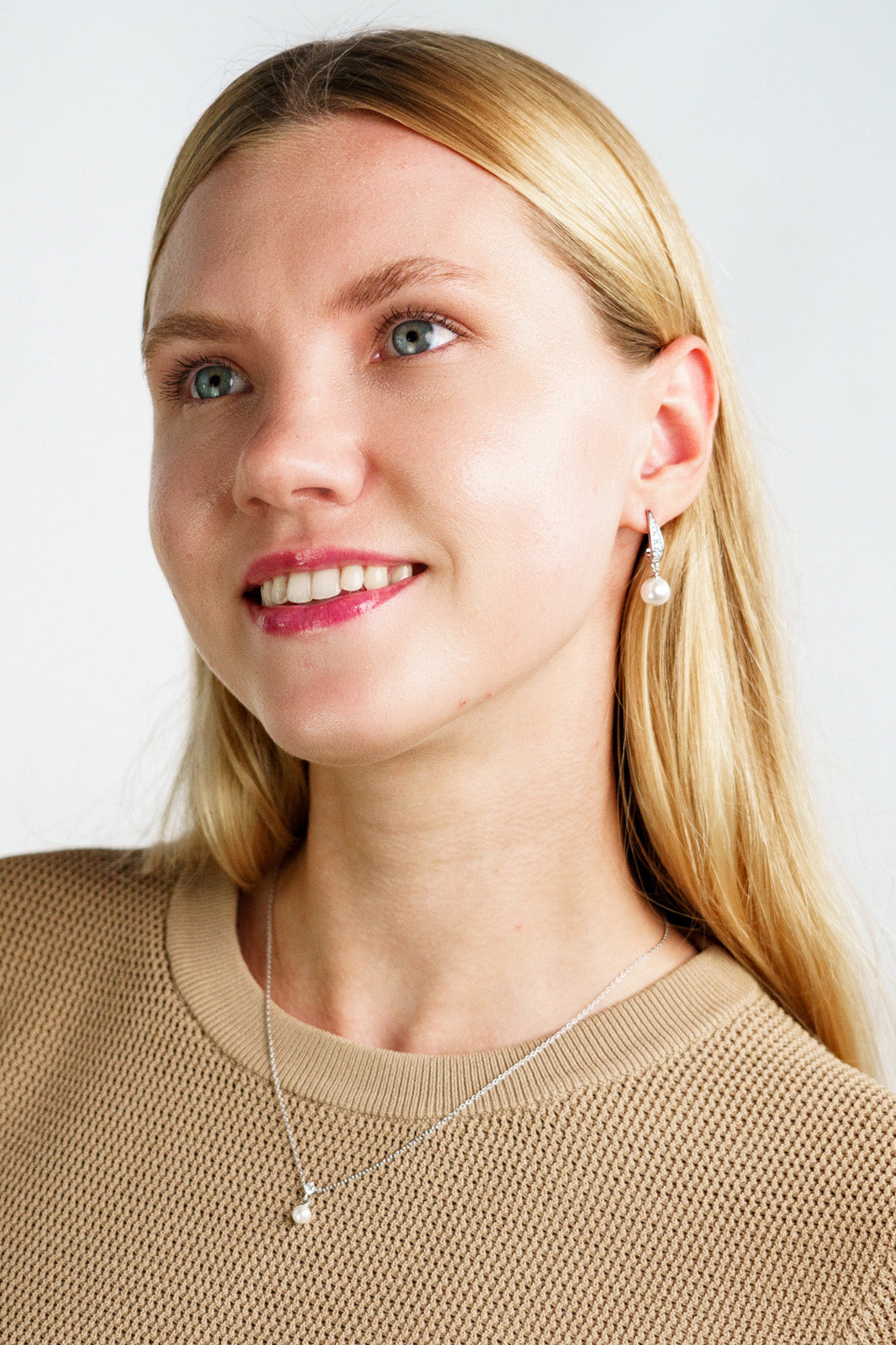 ADAGIO SERENE SHINE PEARL EARRINGS SILVER-PEROZ Accessories