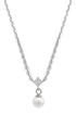 ADAGIO TOUCH OF SPARKLE PEARL NECKLACE SILVER-PEROZ Accessories