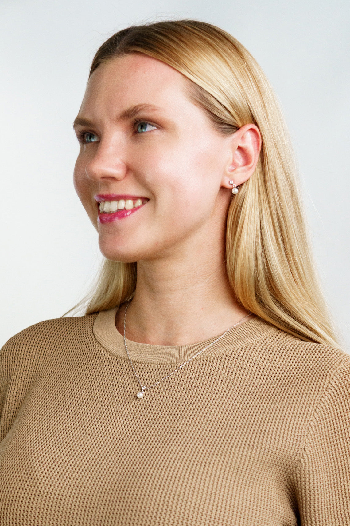 ADAGIO TOUCH OF SPARKLE PEARL NECKLACE SILVER-PEROZ Accessories