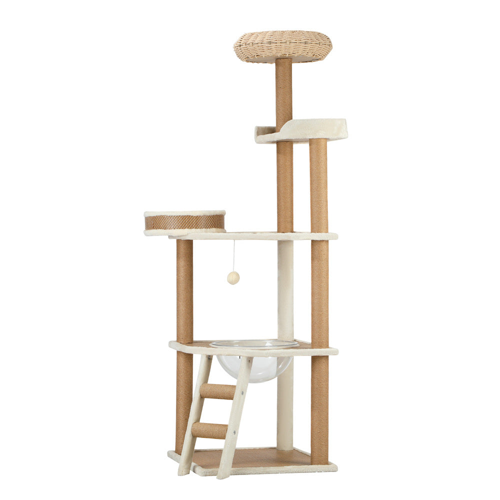 Alopet Cat Tree Rattan Cat Scratching Post 153CM-Cat Tree-PEROZ Accessories