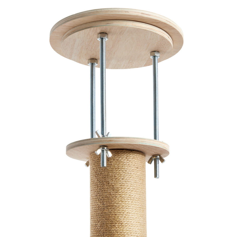 Alopet Cat Tree Wood Tower Scratching 300cm Post Floor to Ceiling-Cat Tree-PEROZ Accessories