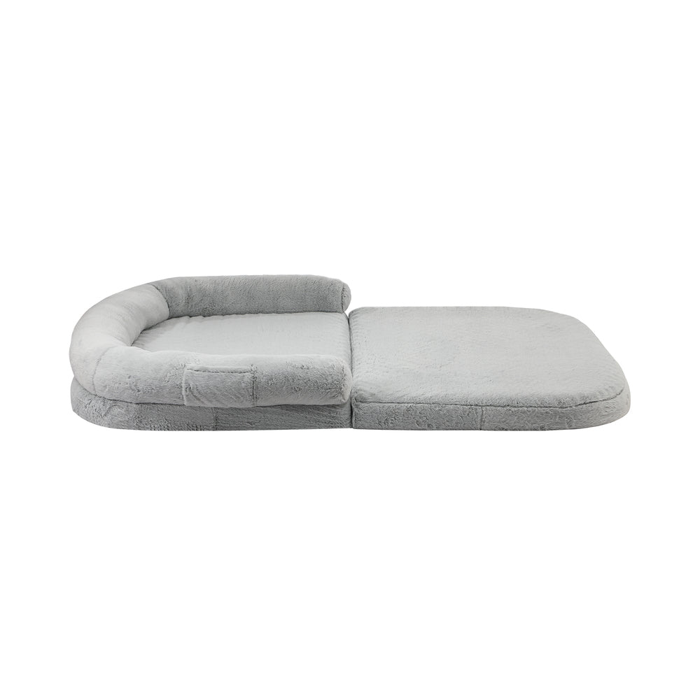 Alopet Foldable Calming Dog Bed Removable Washable Grey-Dog Bed-PEROZ Accessories