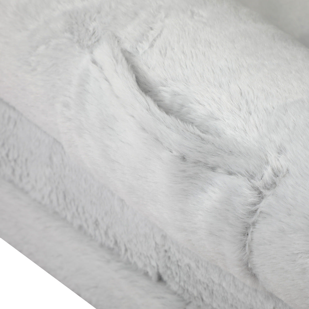 Alopet Foldable Calming Dog Bed Removable Washable Grey-Dog Bed-PEROZ Accessories