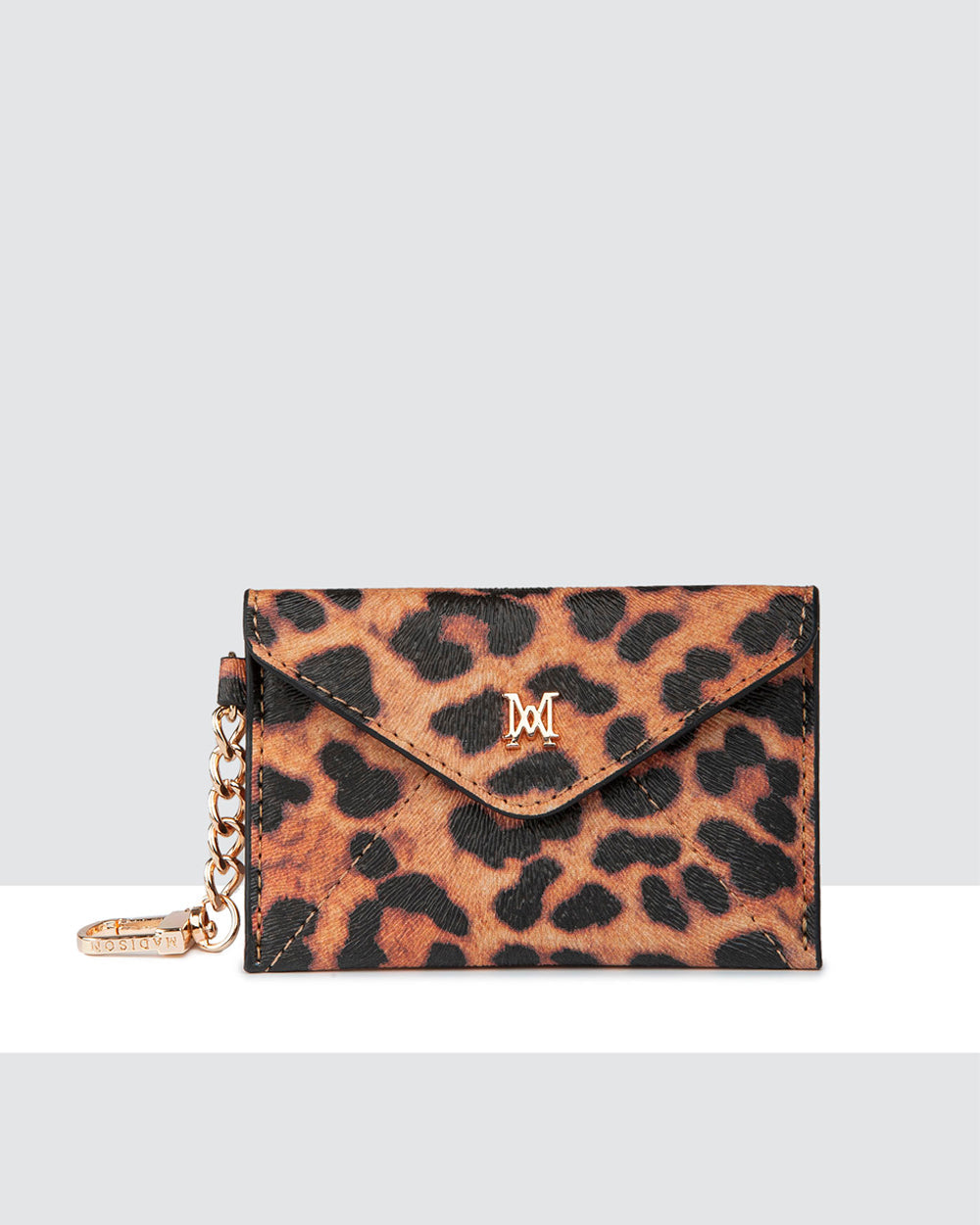 Amber Envelope Card Case With Chain Clip-Wallets-PEROZ Accessories