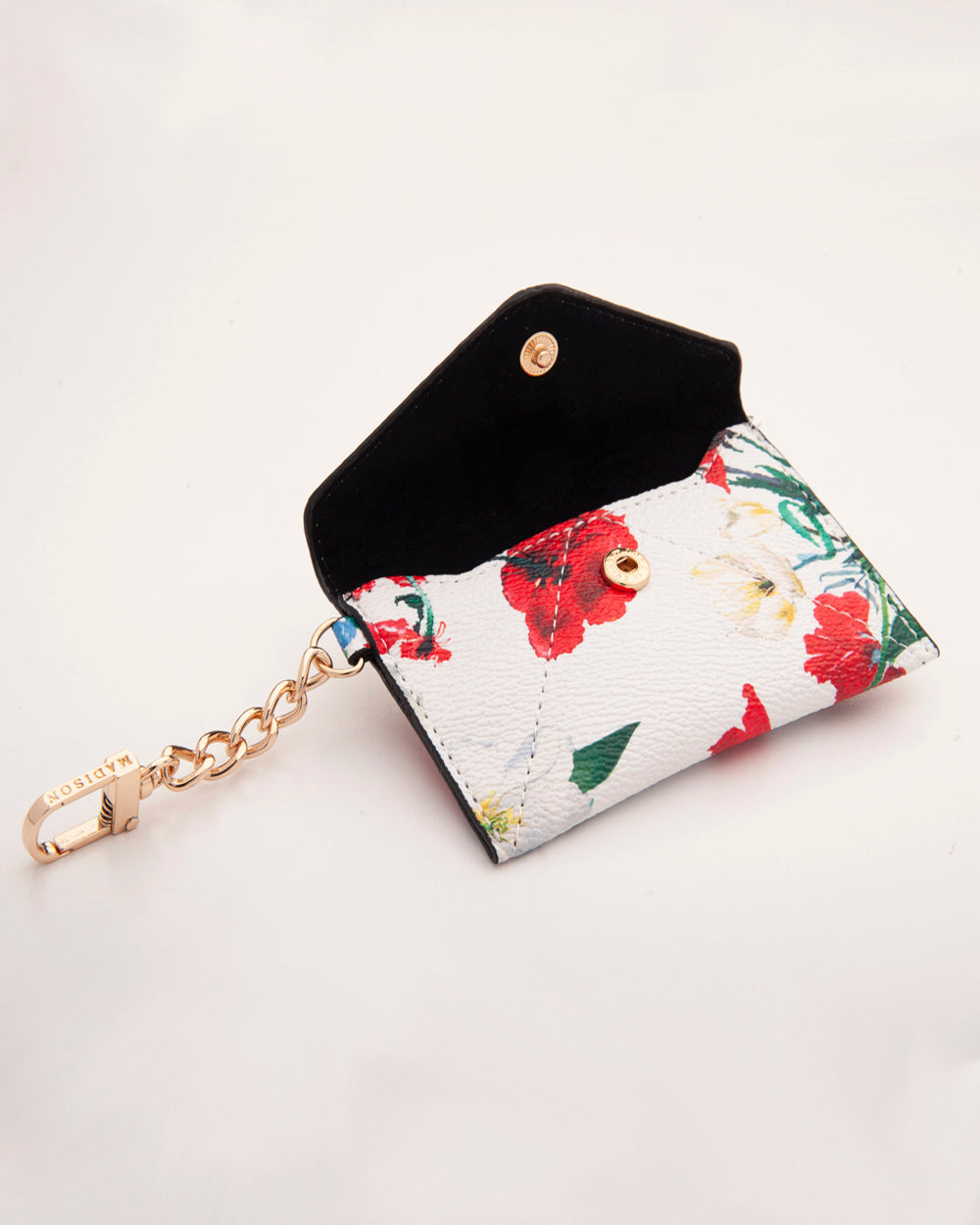 Amber Envelope Card Case With Chain Clip-Wallets-PEROZ Accessories