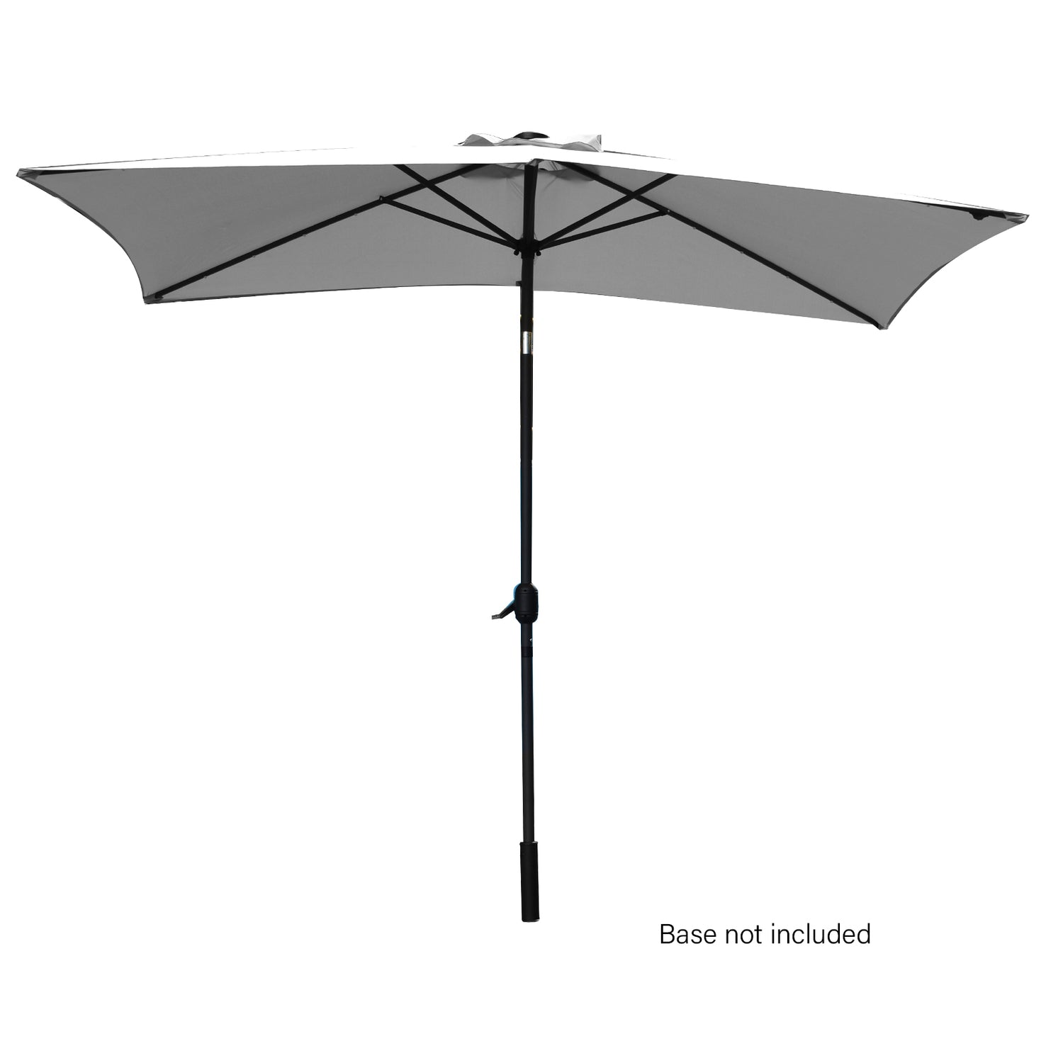 Arcadia Furniture Umbrella 3 Metre Umbrella with Solar LED Lights Garden Yard - Grey-Home &amp; Garden > Shading > Canopies &amp; Gazebos-PEROZ Accessories