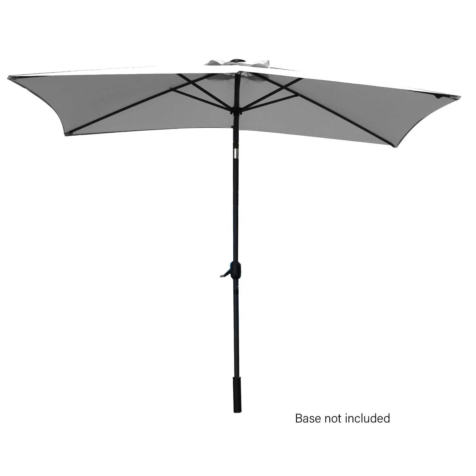 Arcadia Furniture Umbrella 3 Metre Umbrella with Solar LED Lights Garden Yard - Grey-Home &amp; Garden > Shading > Canopies &amp; Gazebos-PEROZ Accessories