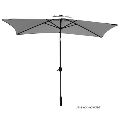 Arcadia Furniture Umbrella 3 Metre Umbrella with Solar LED Lights Garden Yard - Grey-Home &amp; Garden > Shading > Canopies &amp; Gazebos-PEROZ Accessories