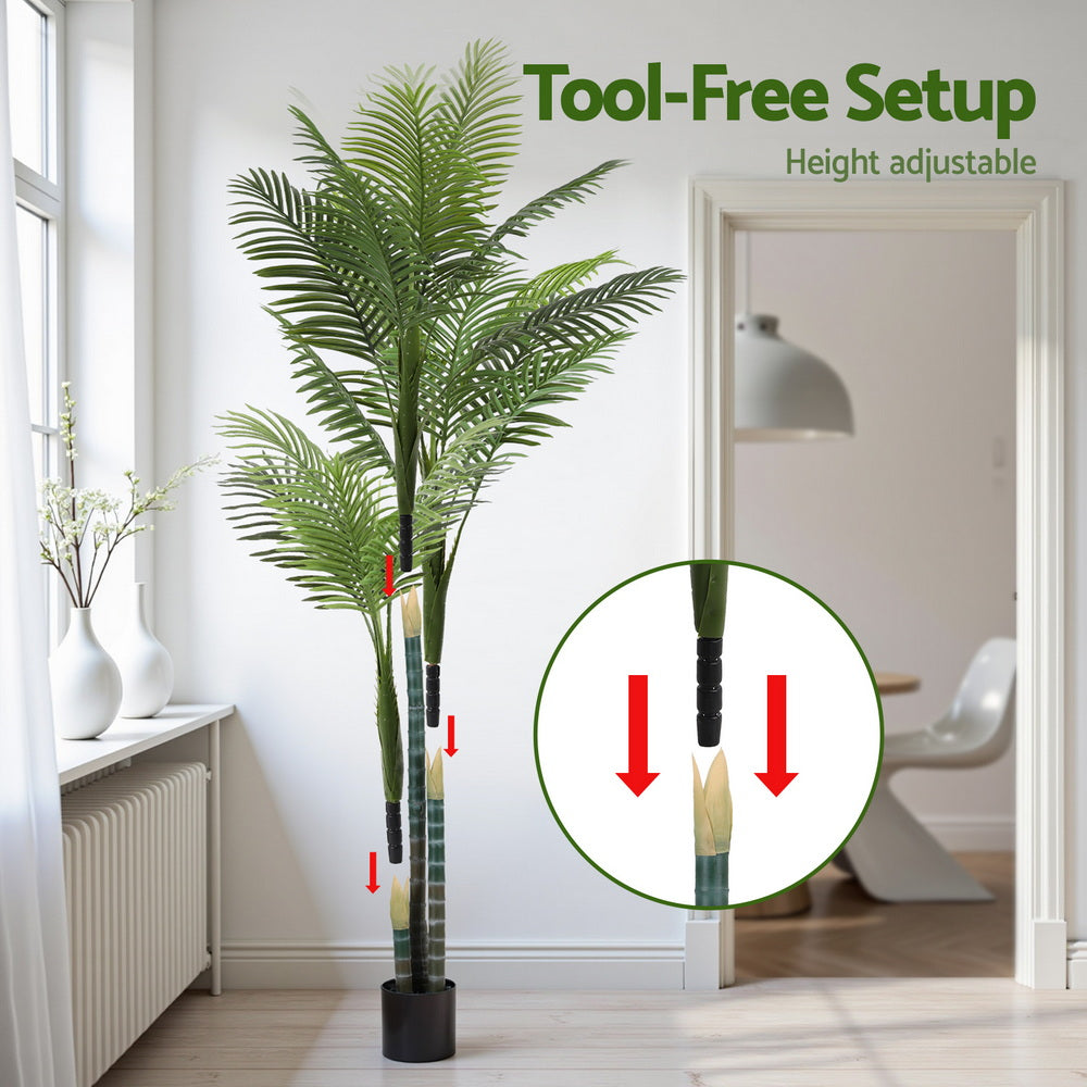 Artiss 180cm Artificial Palm Tree Faux Trees Indoor Decor Artificial Plants Lifelike Plant 1.8M-Home &amp; Garden > Artificial Plants > Artificial Trees-PEROZ Accessories
