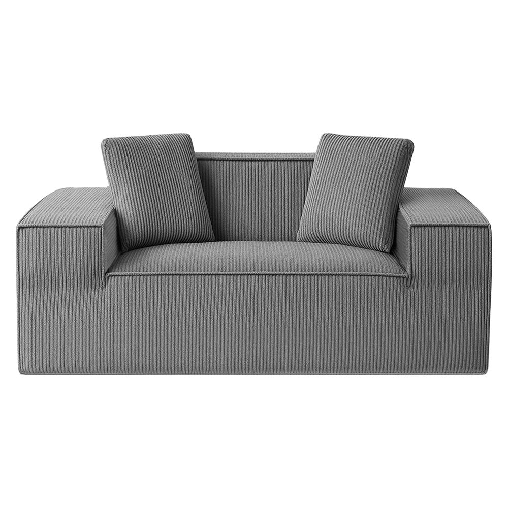 Artiss 2 Seater Sofa Loveseat Sofas Bed Couch No Assembly Corduroy Small Couches Apartement-Furniture > Sofas > Sofas &amp; Sofa Beds-PEROZ Accessories