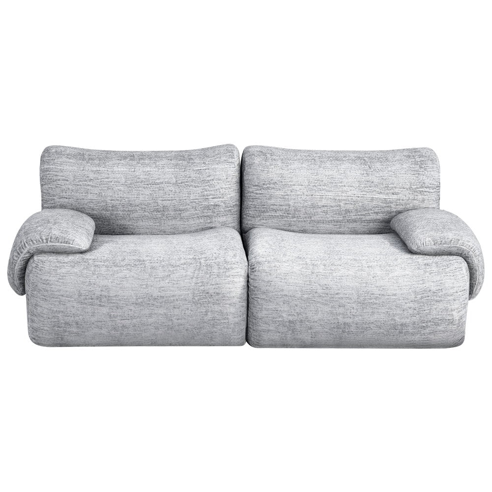 Artiss 2 Seater Sofa Modular Sectional Sofas Couch Bed No Assembly Living Room Grey-Furniture > Sofas > Sofas &amp; Sofa Beds-PEROZ Accessories