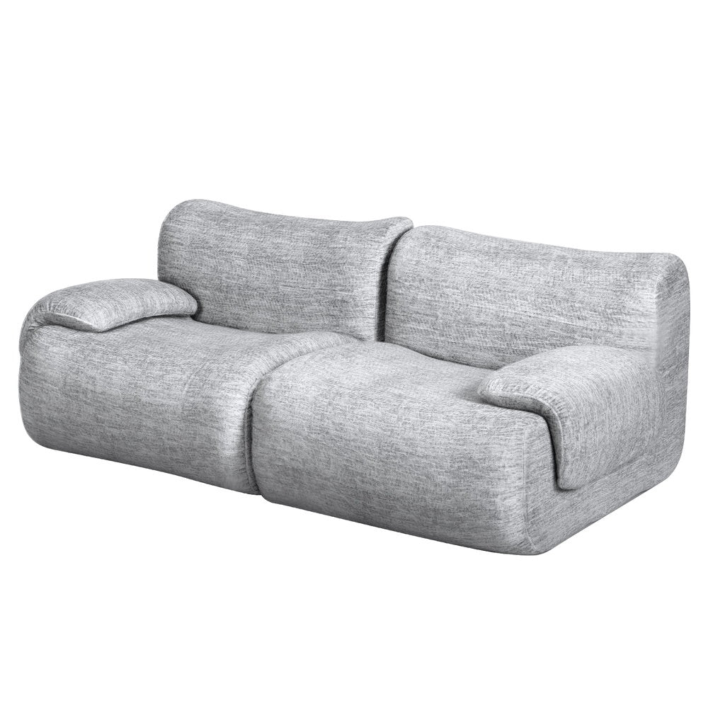 Artiss 2 Seater Sofa Modular Sectional Sofas Couch Bed No Assembly Living Room Grey-Furniture > Sofas > Sofas &amp; Sofa Beds-PEROZ Accessories