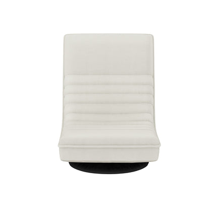 Artiss 2XFloor Chair Lounge Sofa Swivel Foldable Linen White-Furniture > Bar Stools &amp; Chairs > Arm Chairs &amp; Recliners-PEROZ Accessories