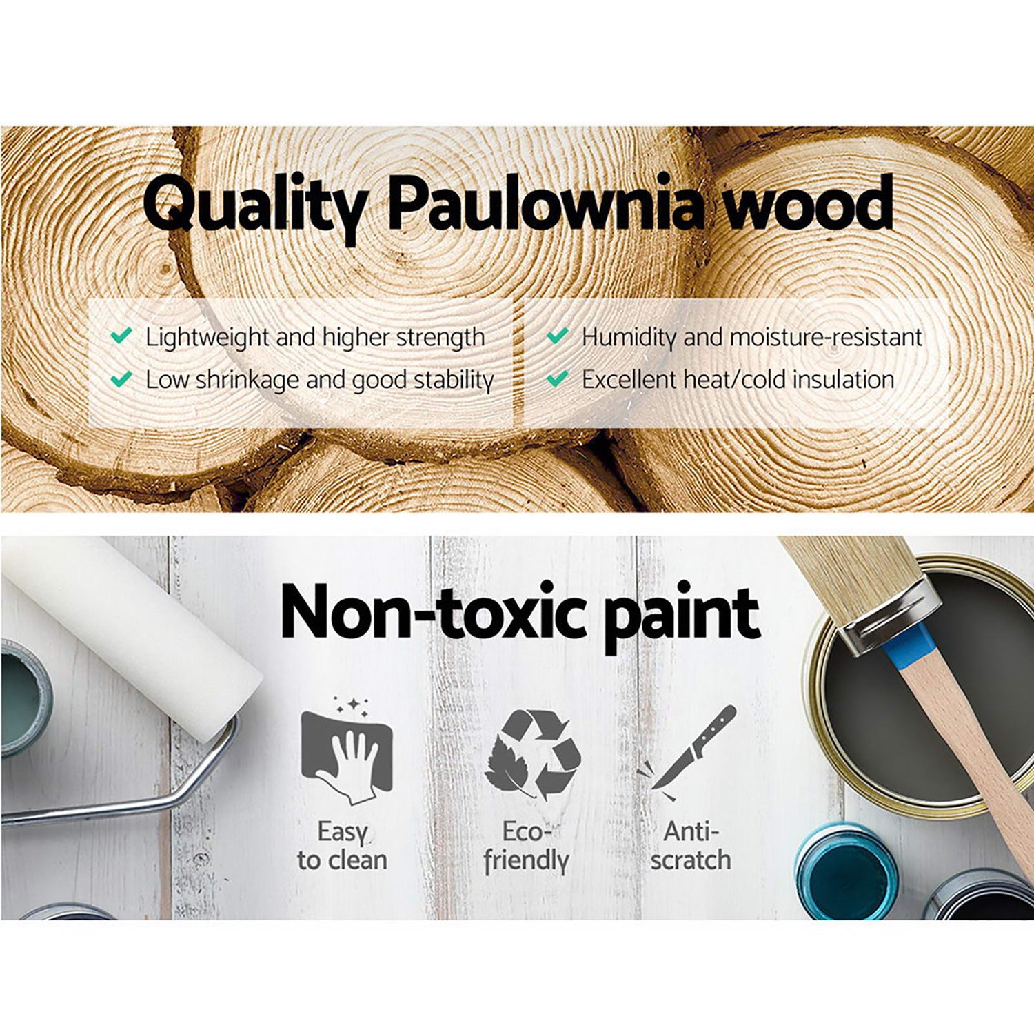 Artiss 2x Bedside Table 3 Drawers Vintage - THYME Blue-Furniture > Bedroom > Bedside Tables-PEROZ Accessories