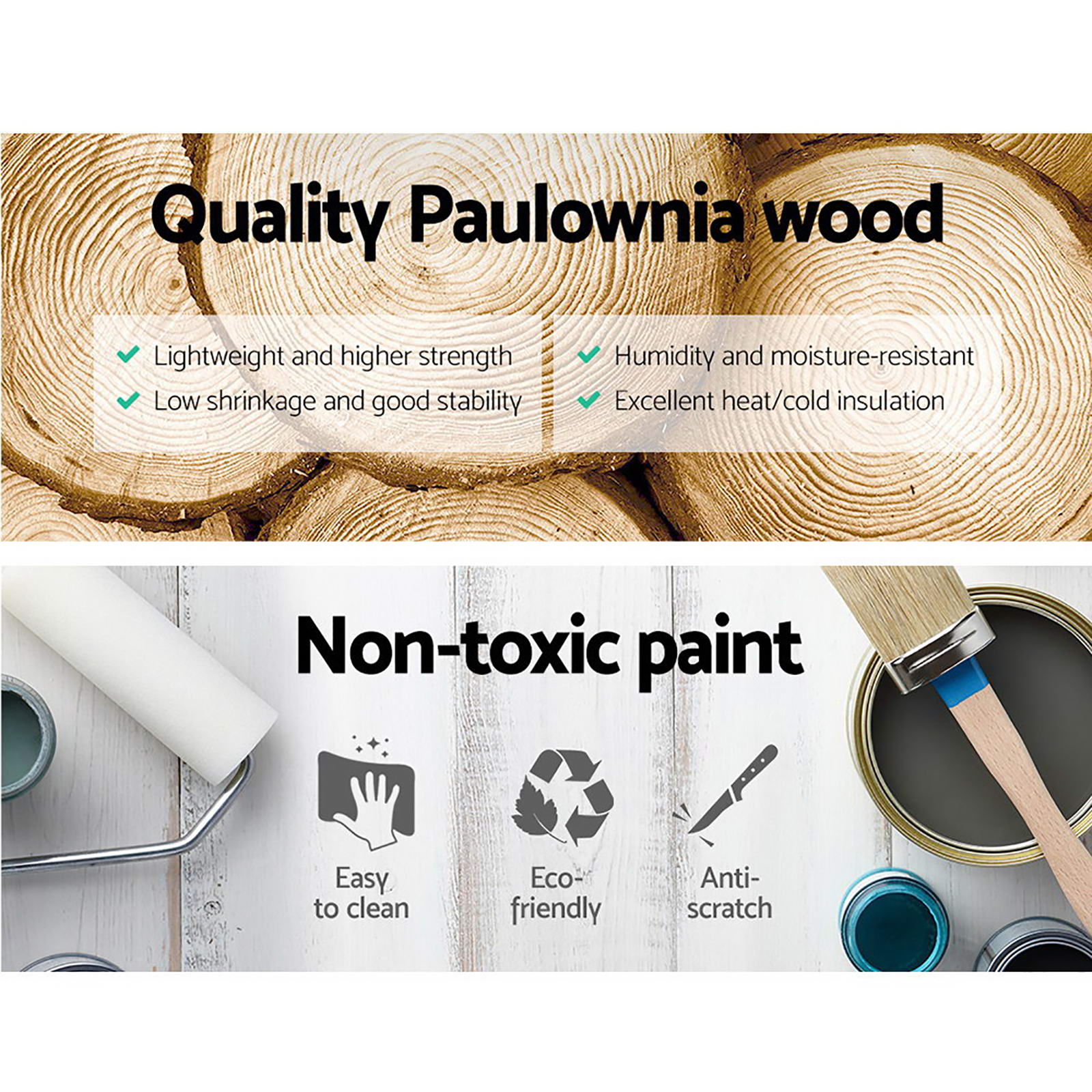 Artiss 2x Bedside Table 3 Drawers Vintage - THYME Blue-Furniture > Bedroom > Bedside Tables-PEROZ Accessories