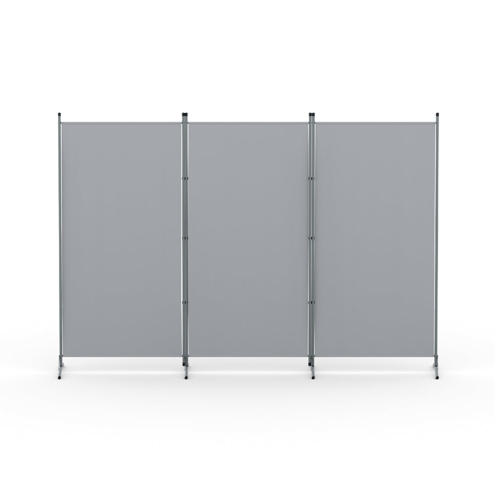 Artiss 3 Panel Room Divider Screen 260x180cm Fabric Grey-Furniture > Bedroom > Room Dividers-PEROZ Accessories
