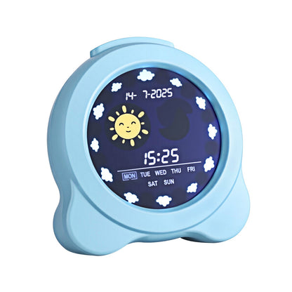 Artiss 3.8" Digital Day Clock Calendar Alarm LCD Display Blue-Home &amp; Garden > Decor > Clocks-PEROZ Accessories